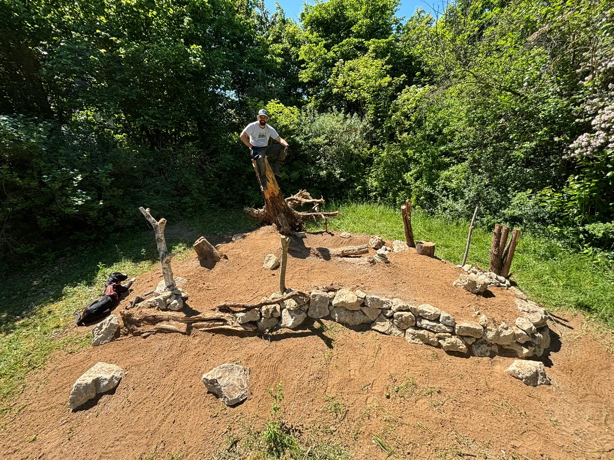 großes Sandarium als Biotop für noch mehr Artenvielfalt