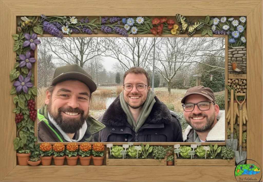 Die Feldhecke. Paul Konrad und Florian. Die Gründer und Macher.