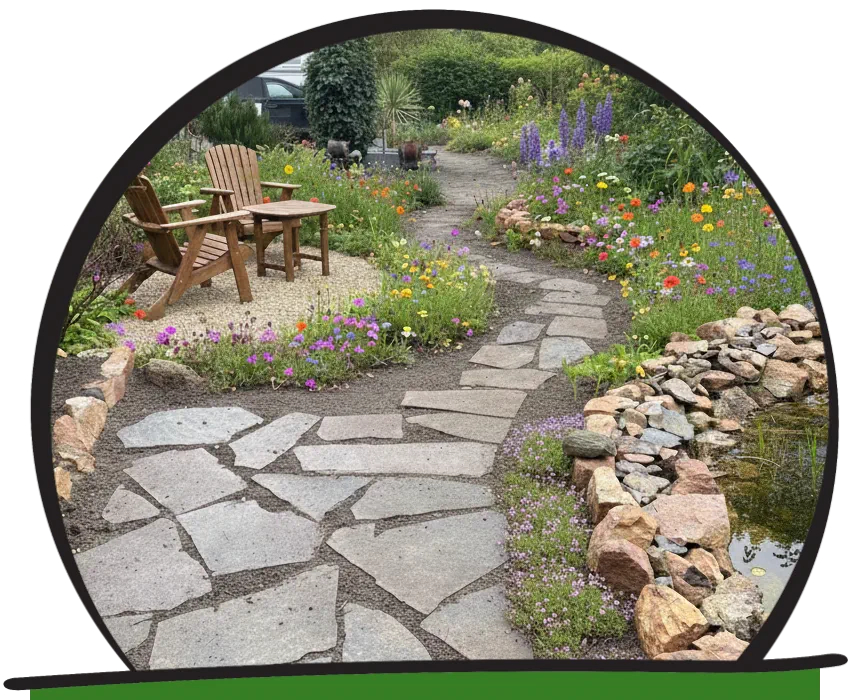 Naturgarten mit Biotopen