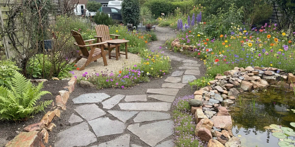 ein Naturgarten mit Biotop und Lieblingsplatz