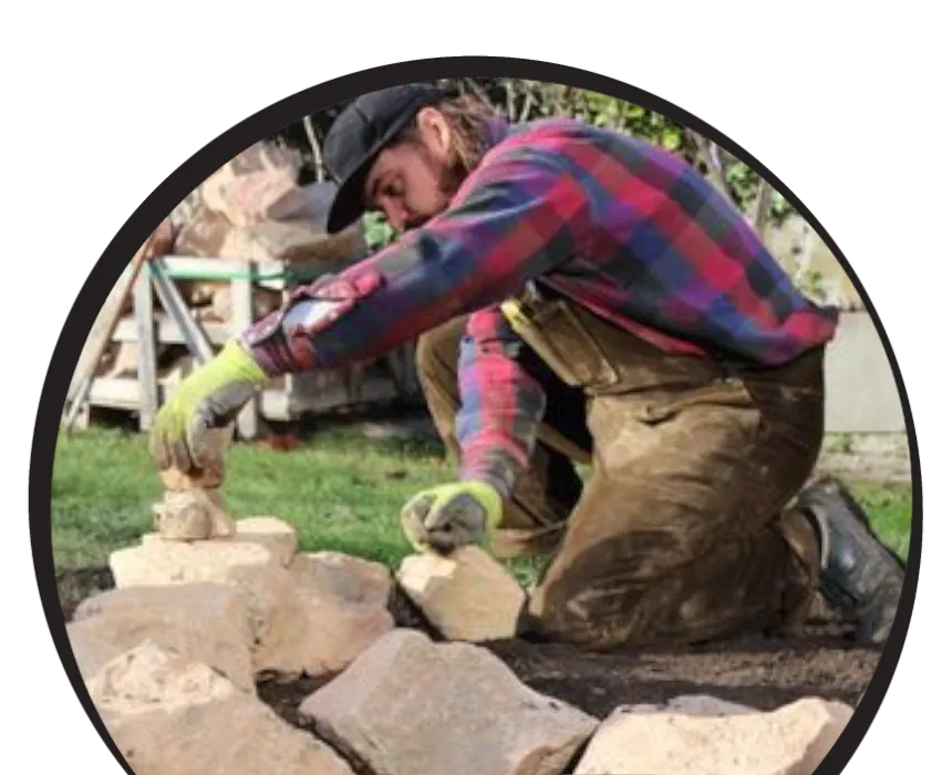 präzise geplanter Garten