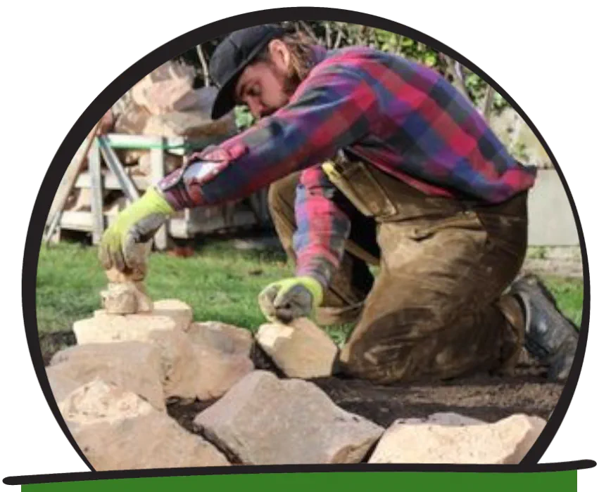 präzise geplanter Garten